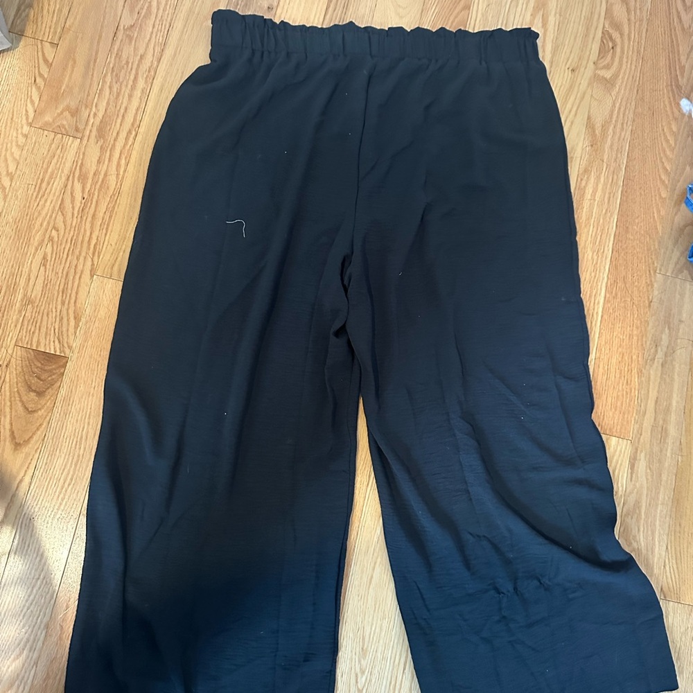 SHEIN Black Wide-Leg Pants